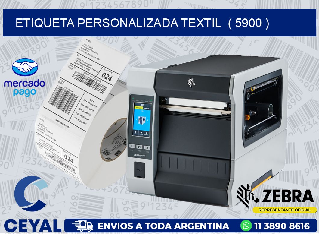 ETIQUETA PERSONALIZADA TEXTIL  ( 5900 )