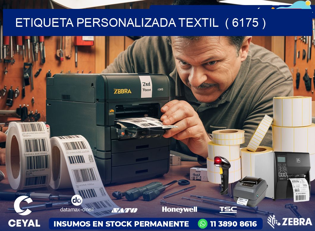 ETIQUETA PERSONALIZADA TEXTIL  ( 6175 )