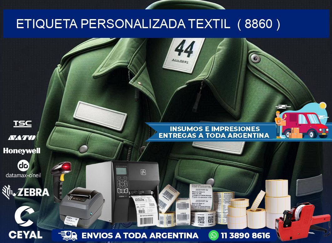 ETIQUETA PERSONALIZADA TEXTIL  ( 8860 )