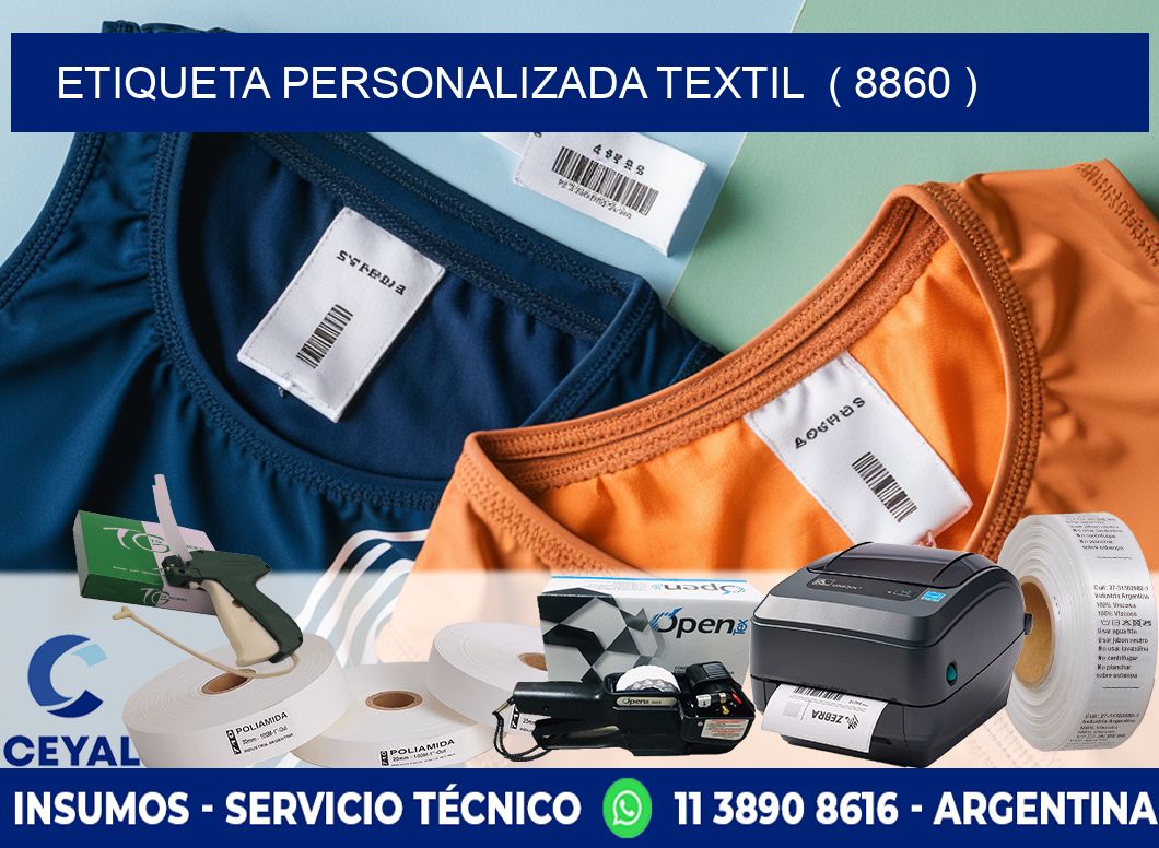 ETIQUETA PERSONALIZADA TEXTIL  ( 8860 )