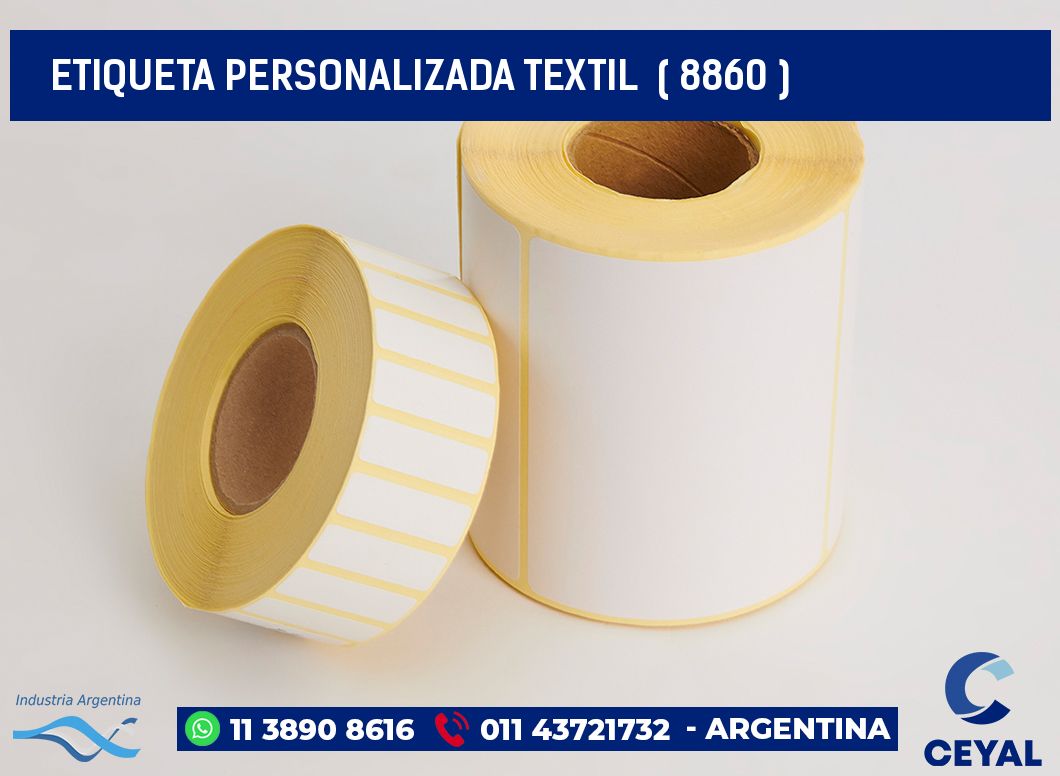 ETIQUETA PERSONALIZADA TEXTIL  ( 8860 )