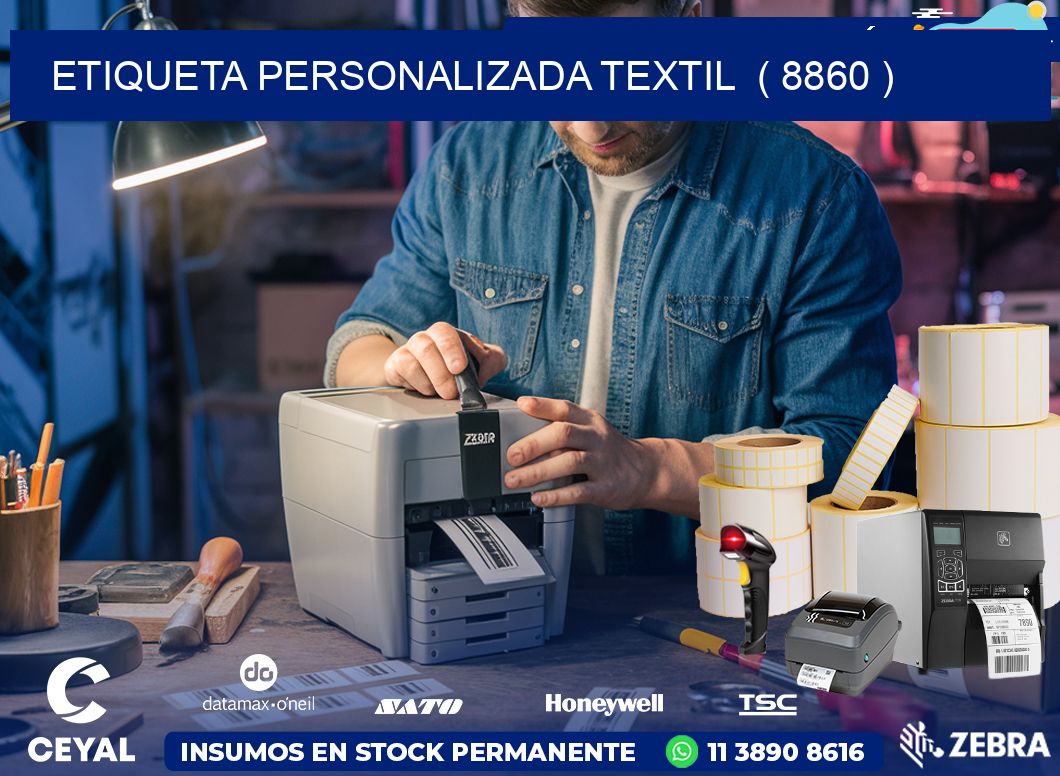 ETIQUETA PERSONALIZADA TEXTIL  ( 8860 )