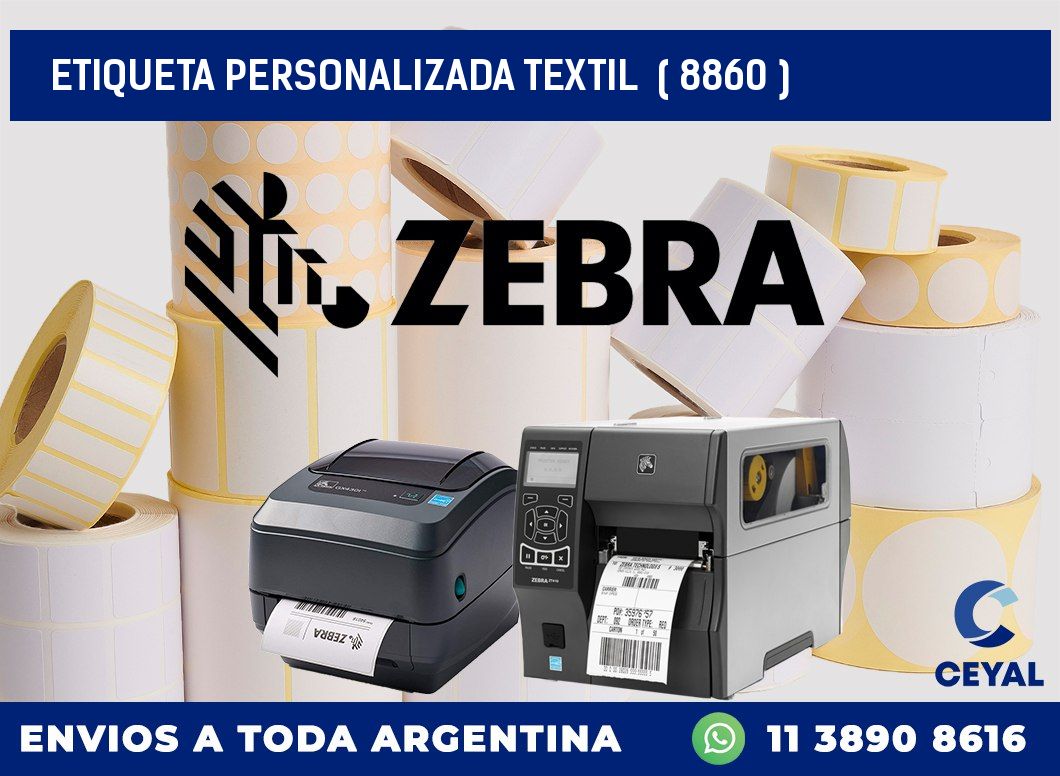 ETIQUETA PERSONALIZADA TEXTIL  ( 8860 )