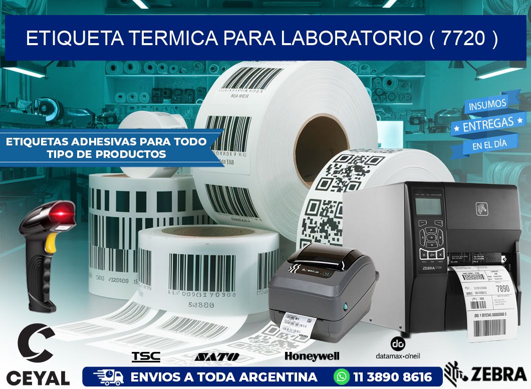 ETIQUETA TERMICA PARA LABORATORIO ( 7720 )