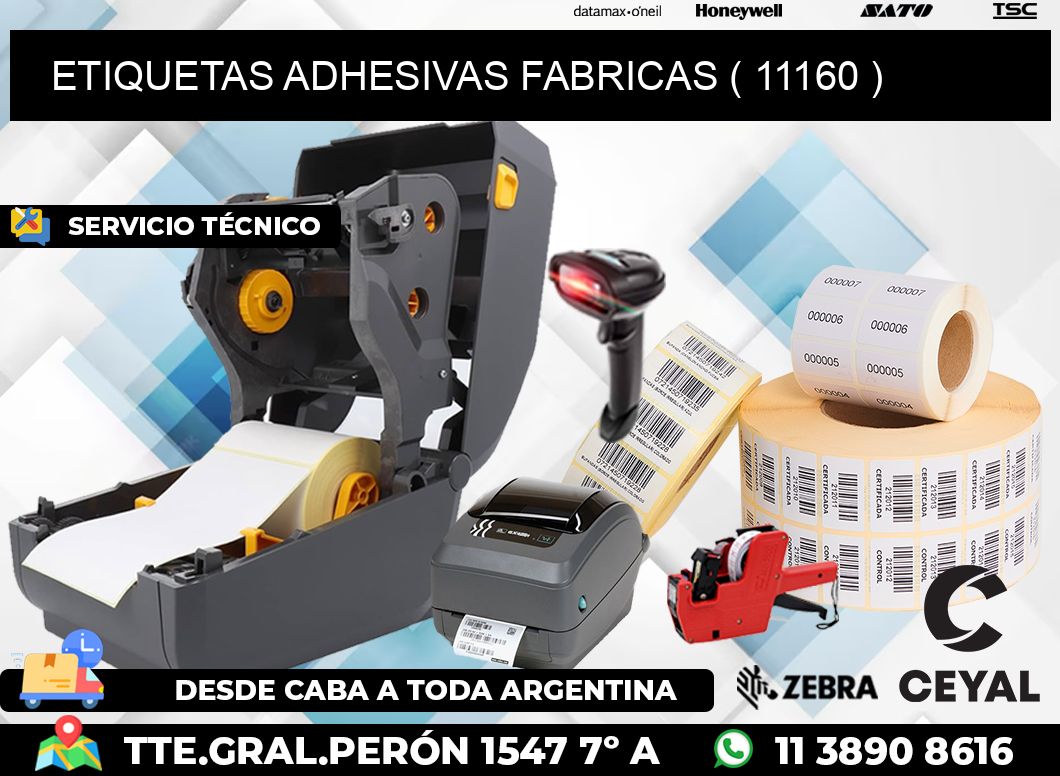 ETIQUETAS ADHESIVAS FABRICAS ( 11160 )