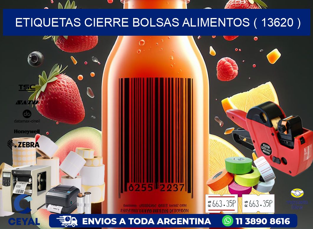 ETIQUETAS CIERRE BOLSAS ALIMENTOS ( 13620 )