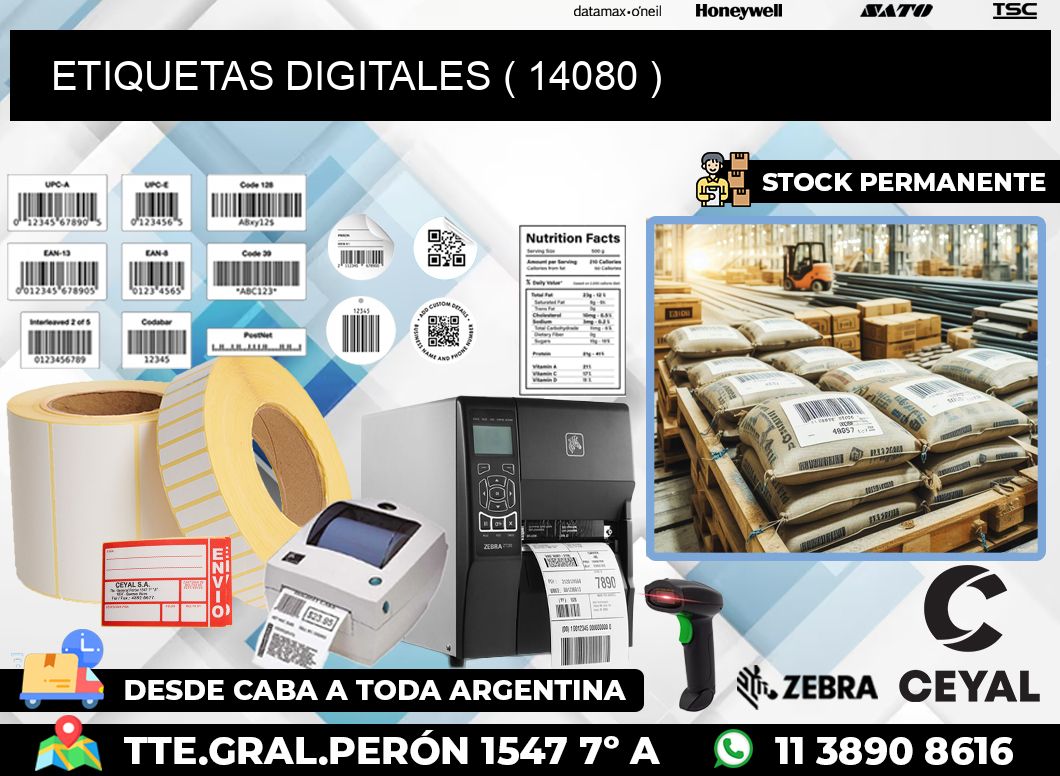 ETIQUETAS DIGITALES ( 14080 )