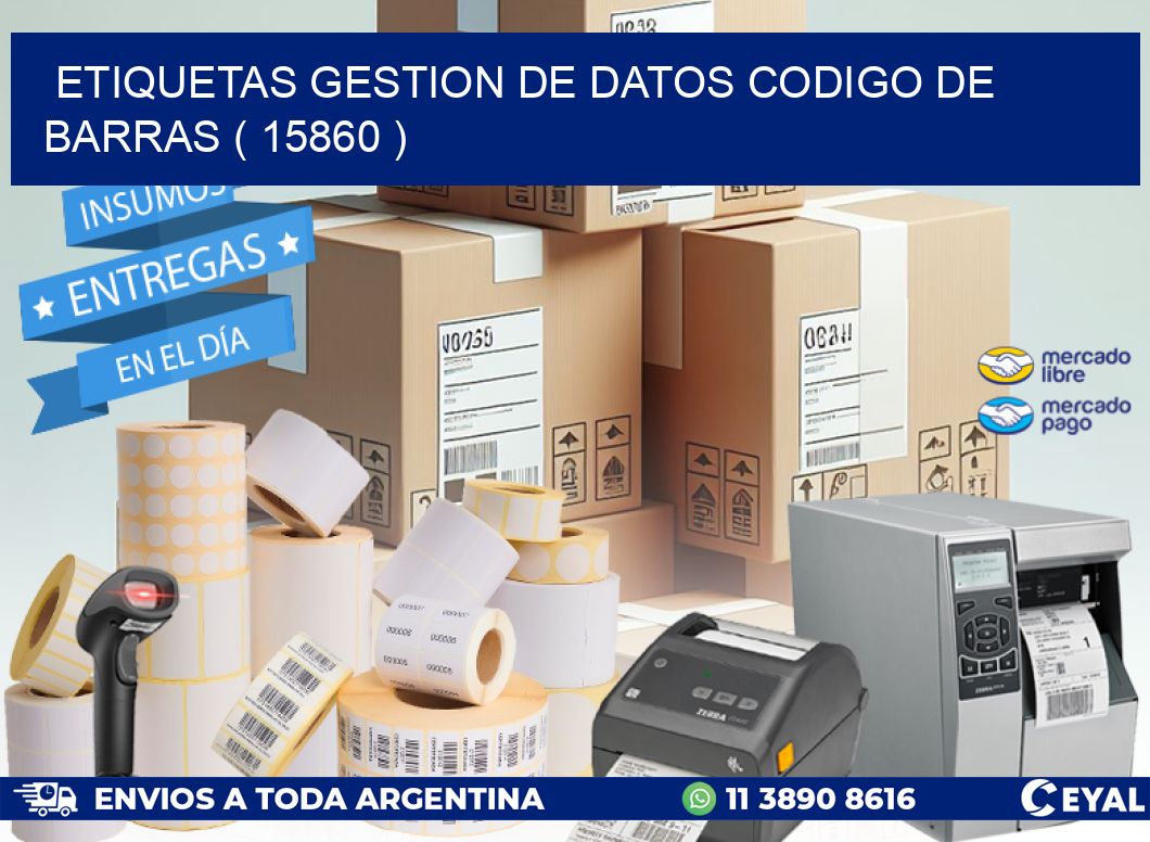 ETIQUETAS GESTION DE DATOS CODIGO DE BARRAS ( 15860 )