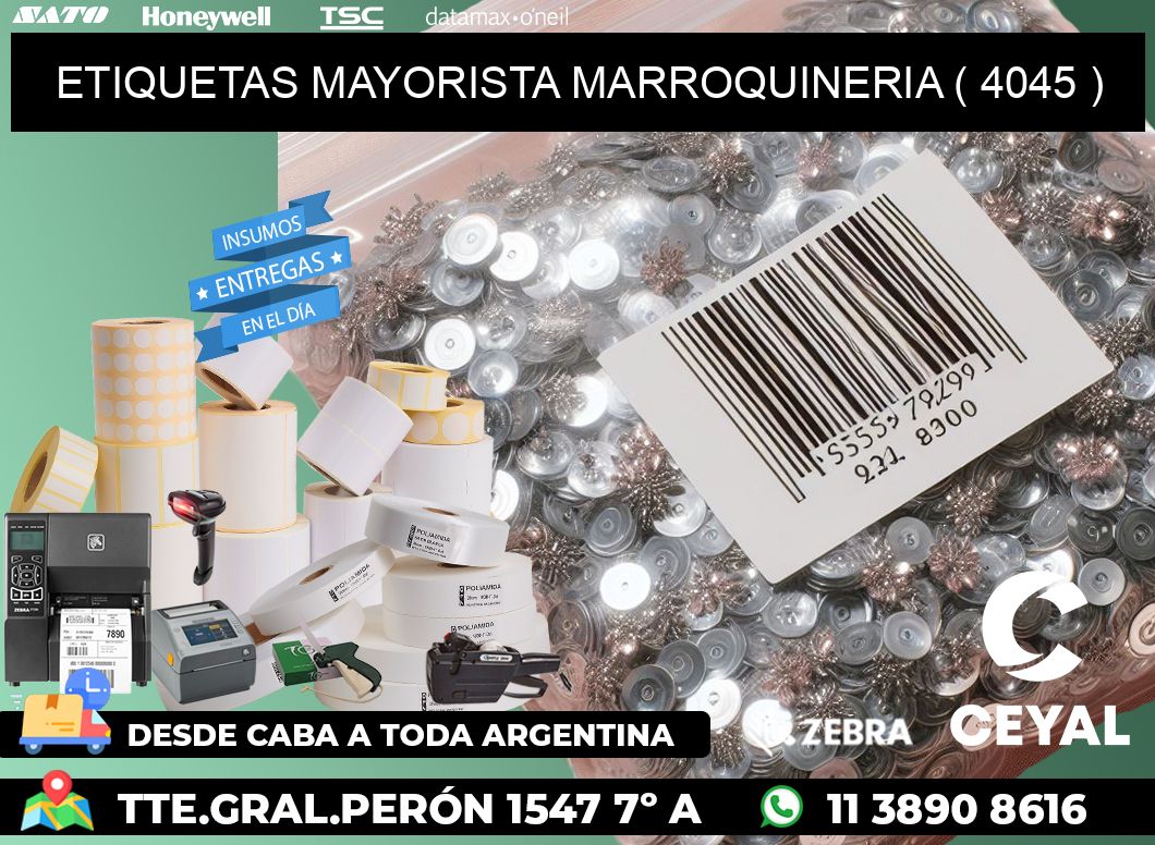 ETIQUETAS MAYORISTA MARROQUINERIA ( 4045 )