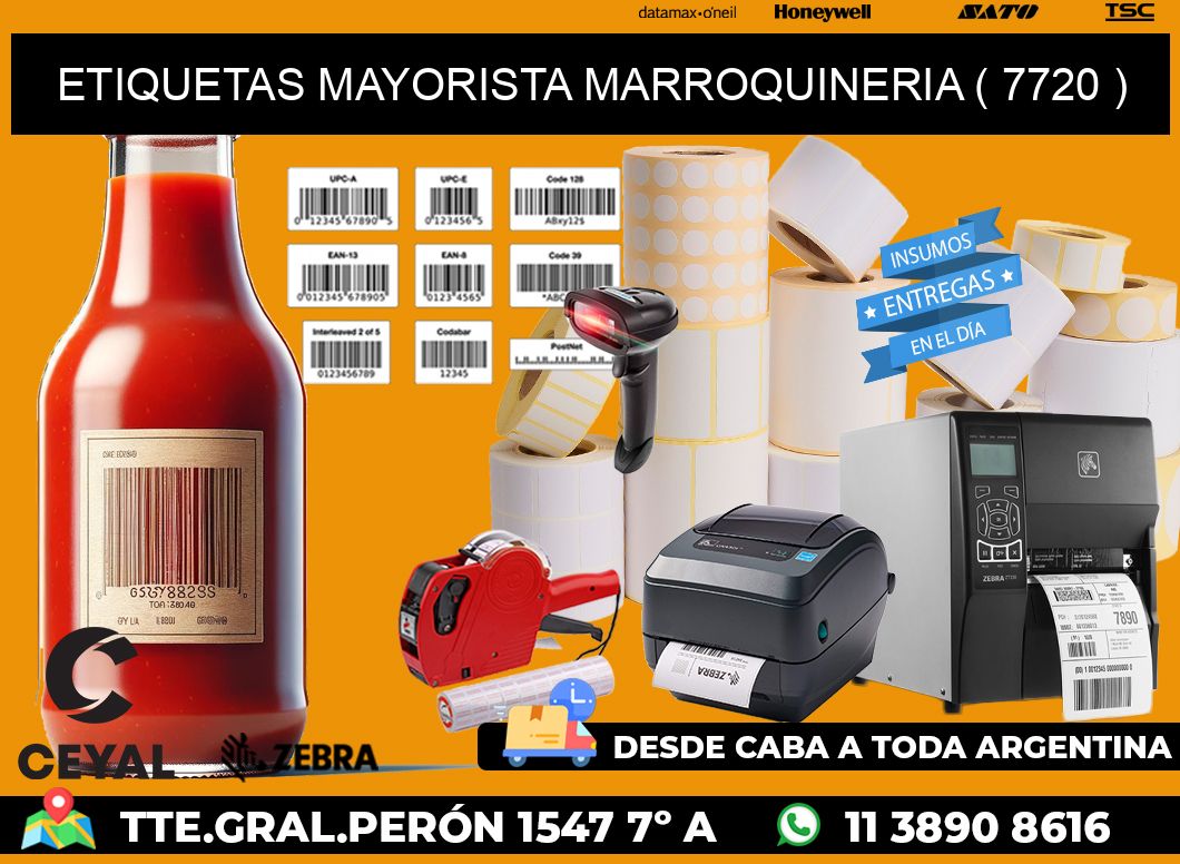 ETIQUETAS MAYORISTA MARROQUINERIA ( 7720 )