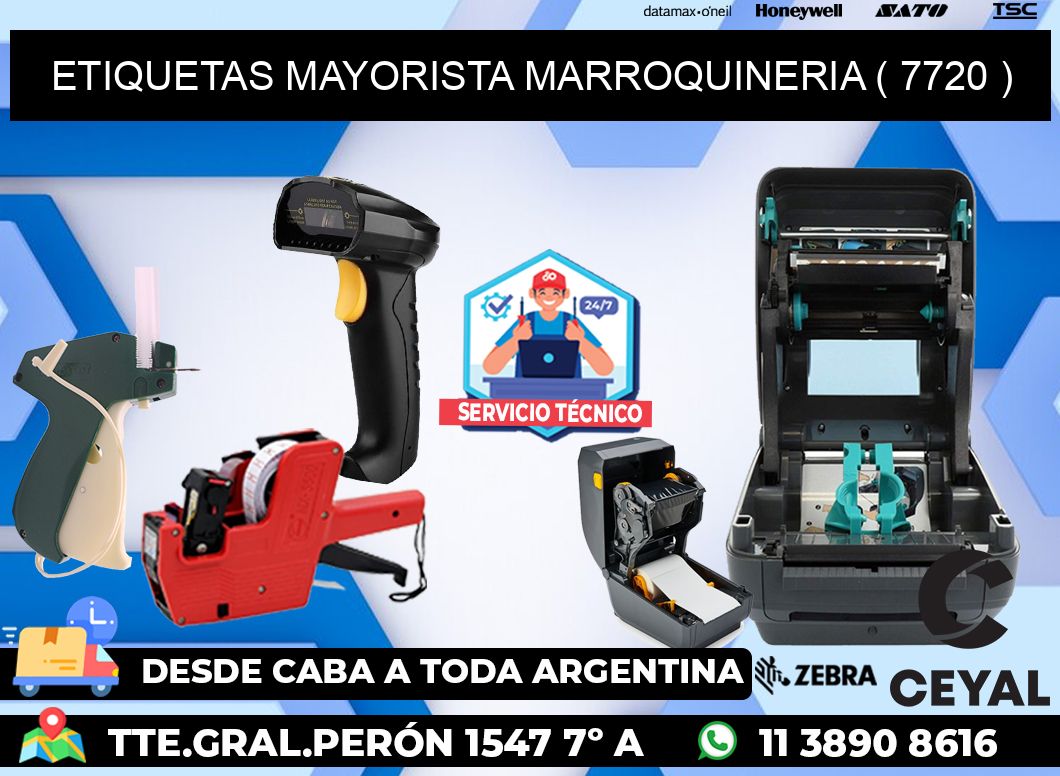 ETIQUETAS MAYORISTA MARROQUINERIA ( 7720 )