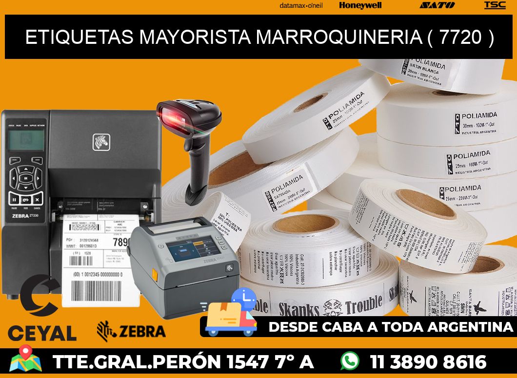 ETIQUETAS MAYORISTA MARROQUINERIA ( 7720 )