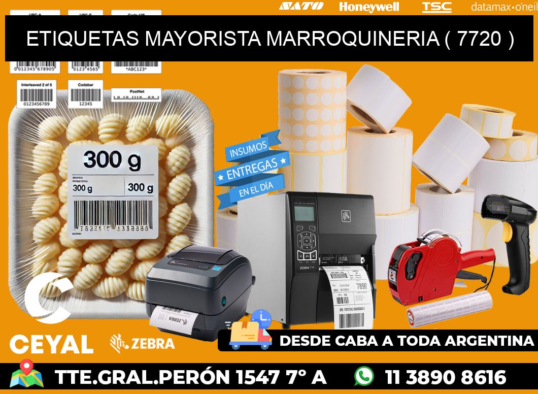 ETIQUETAS MAYORISTA MARROQUINERIA ( 7720 )