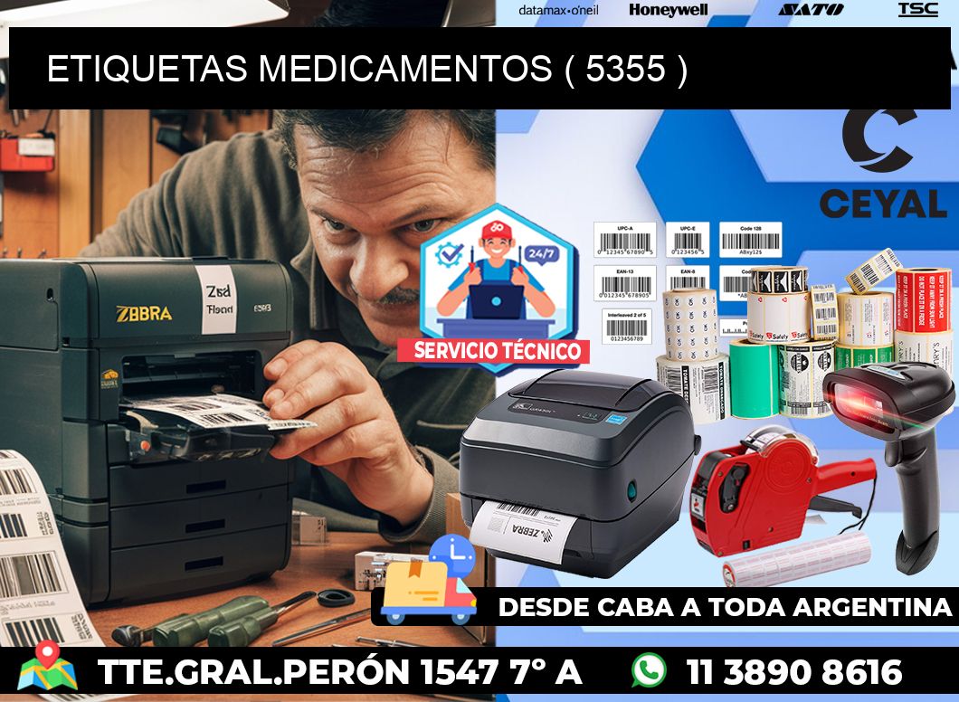 ETIQUETAS MEDICAMENTOS ( 5355 )