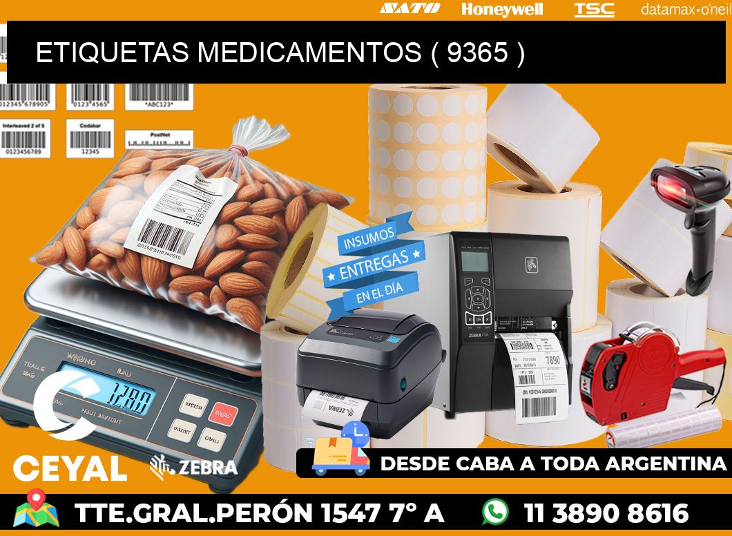 ETIQUETAS MEDICAMENTOS ( 9365 )