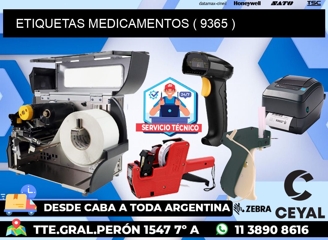 ETIQUETAS MEDICAMENTOS ( 9365 )