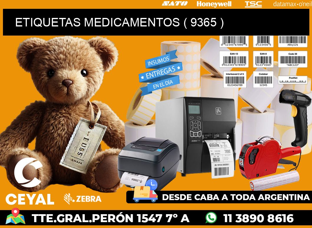 ETIQUETAS MEDICAMENTOS ( 9365 )