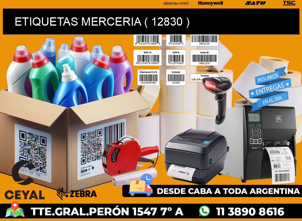 ETIQUETAS MERCERIA ( 12830 )