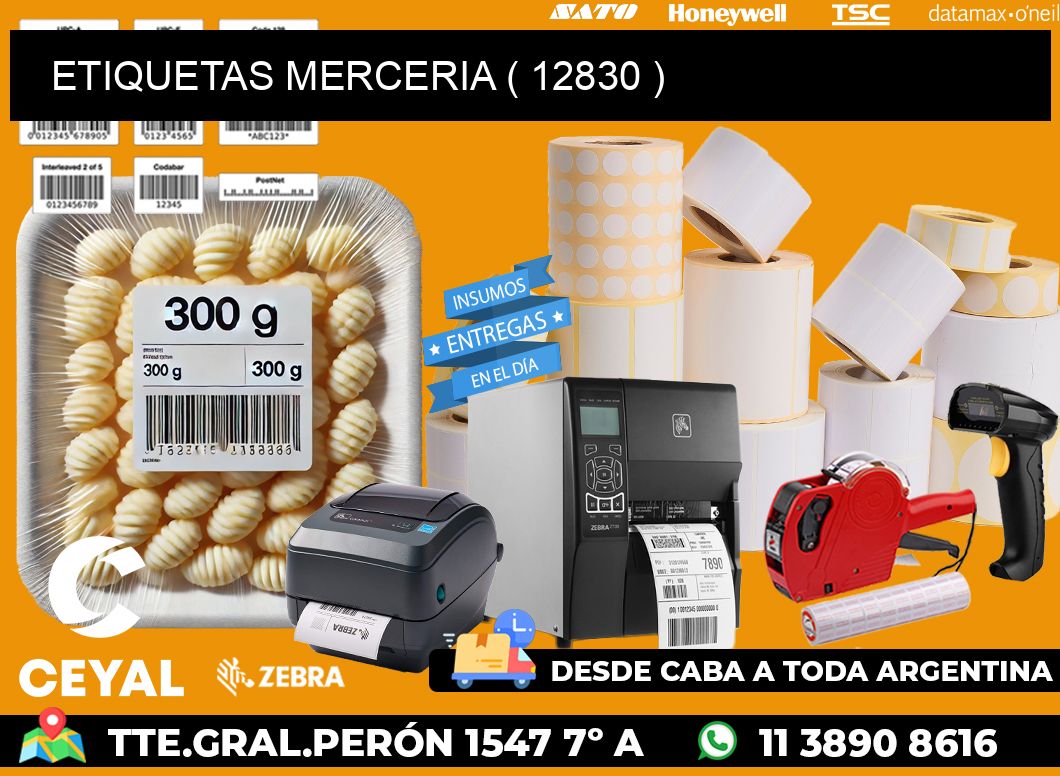 ETIQUETAS MERCERIA ( 12830 )