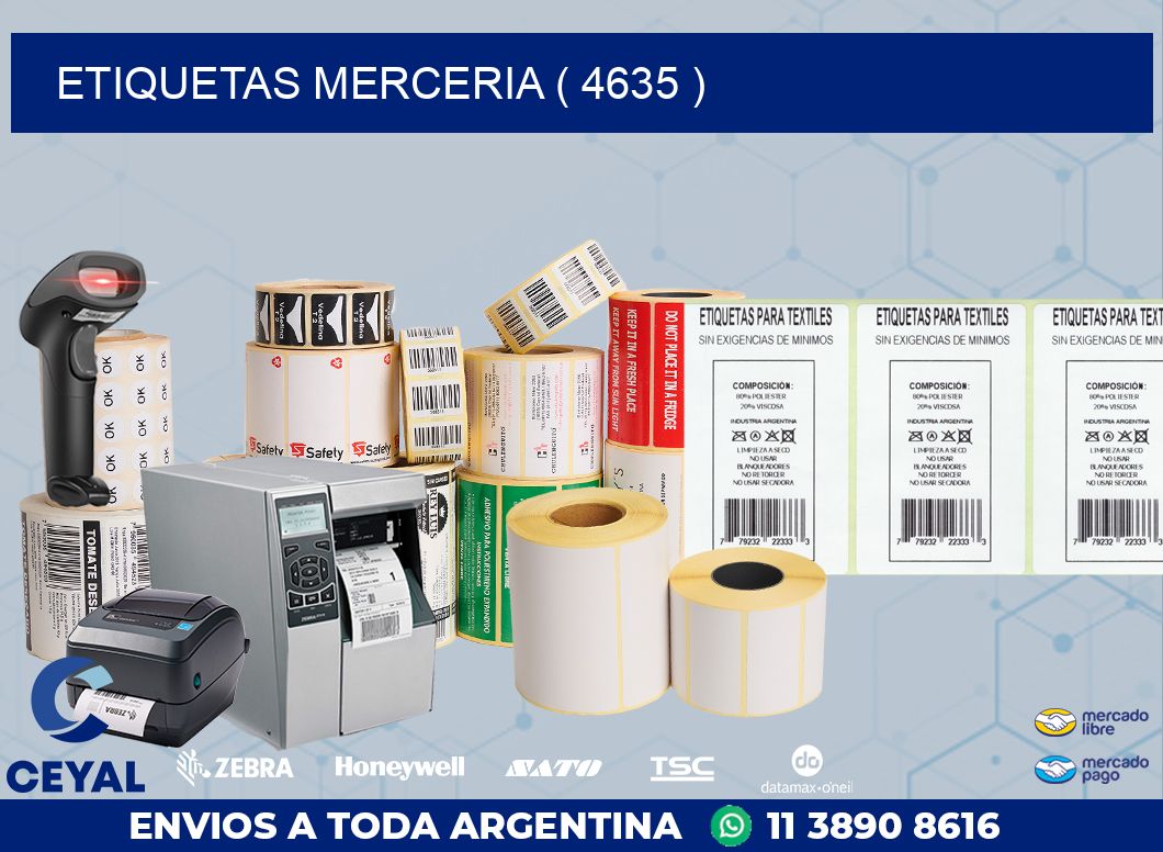 ETIQUETAS MERCERIA ( 4635 )