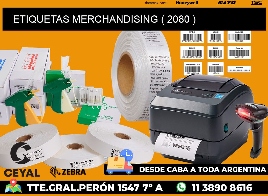 ETIQUETAS MERCHANDISING ( 2080 )