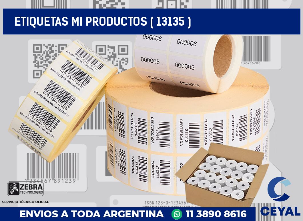 ETIQUETAS MI PRODUCTOS ( 13135 )