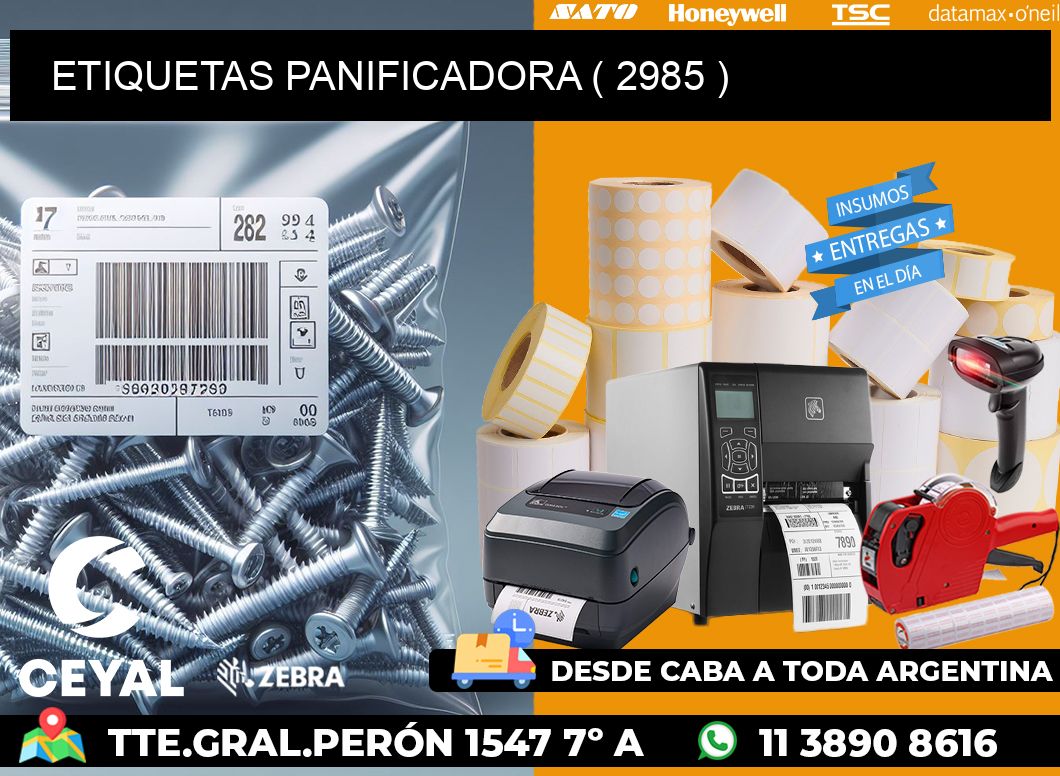 ETIQUETAS PANIFICADORA ( 2985 )