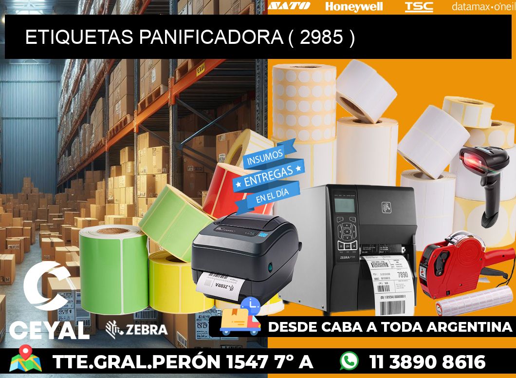 ETIQUETAS PANIFICADORA ( 2985 )