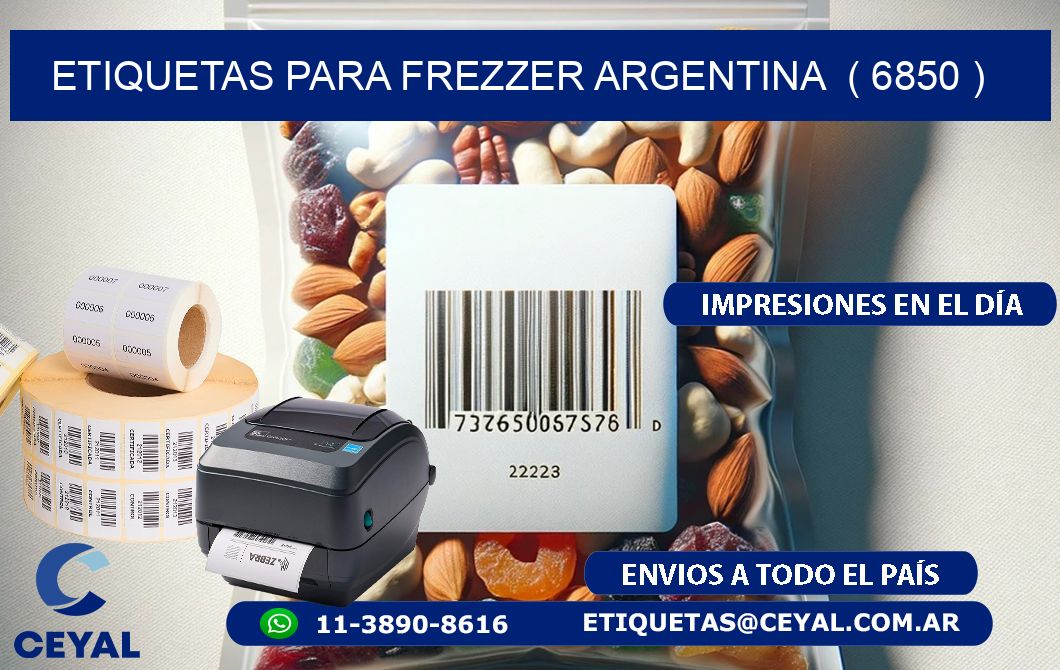 ETIQUETAS PARA FREZZER ARGENTINA  ( 6850 )