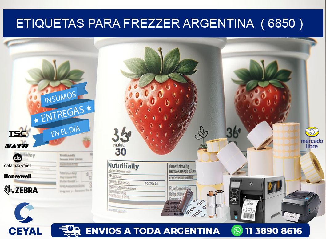 ETIQUETAS PARA FREZZER ARGENTINA  ( 6850 )