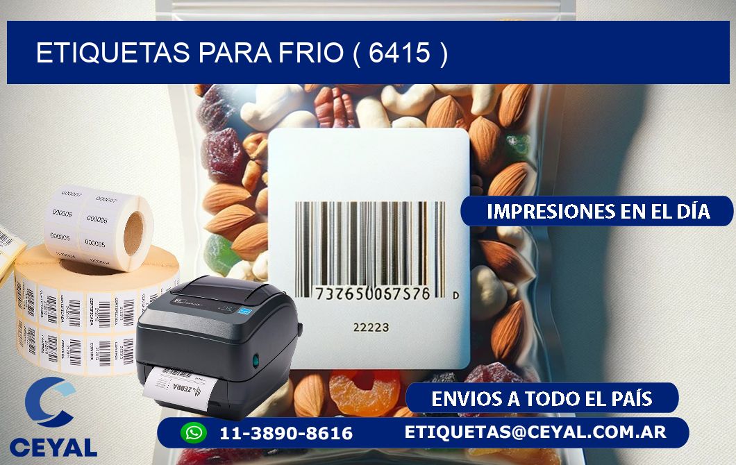 ETIQUETAS PARA FRIO ( 6415 )