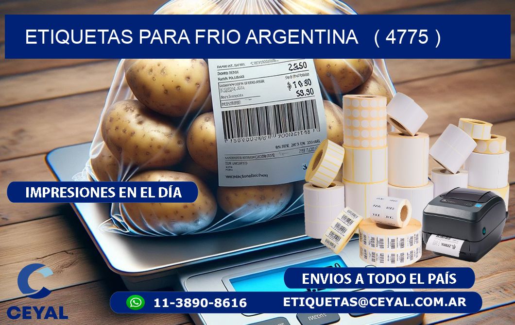 ETIQUETAS PARA FRIO ARGENTINA   ( 4775 )