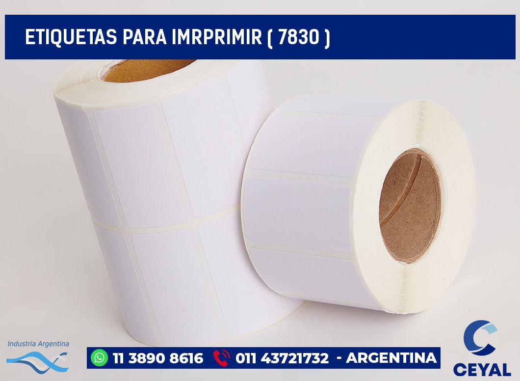 ETIQUETAS PARA IMRPRIMIR ( 7830 )