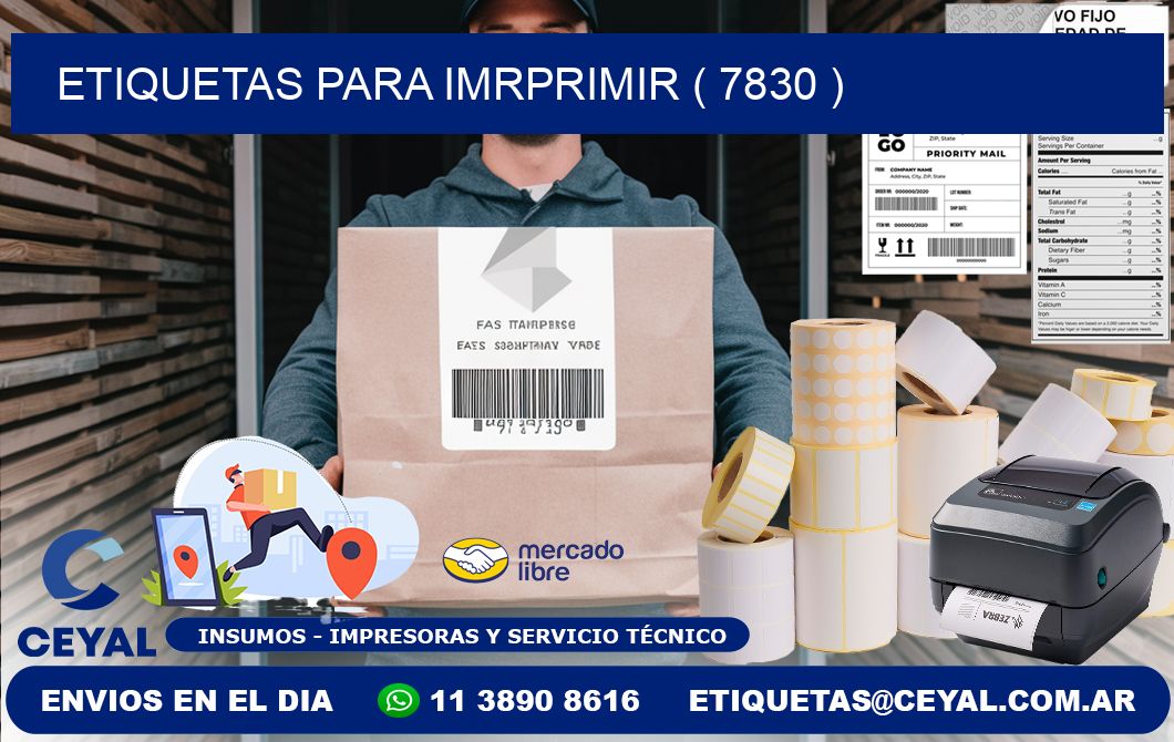 ETIQUETAS PARA IMRPRIMIR ( 7830 )