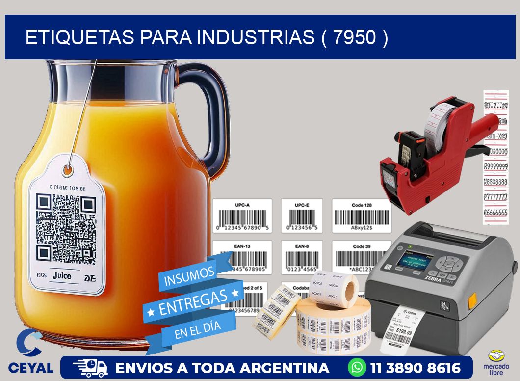 ETIQUETAS PARA INDUSTRIAS ( 7950 )