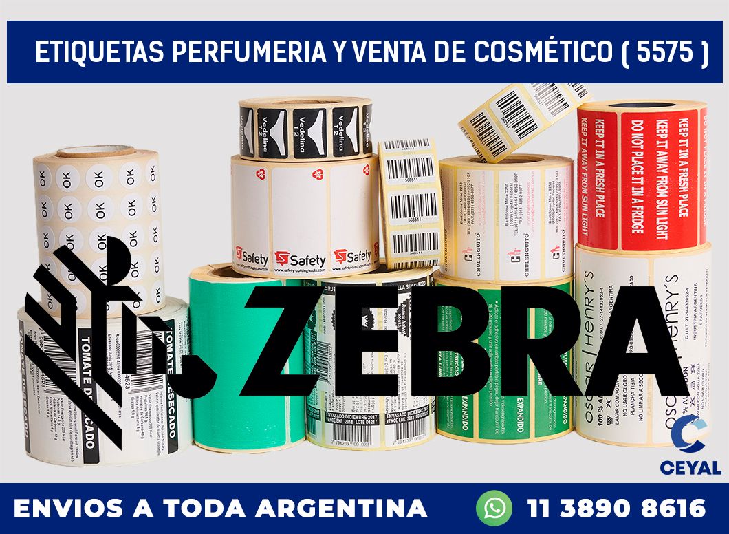 ETIQUETAS PERFUMERIA Y VENTA DE COSMÉTICO ( 5575 )