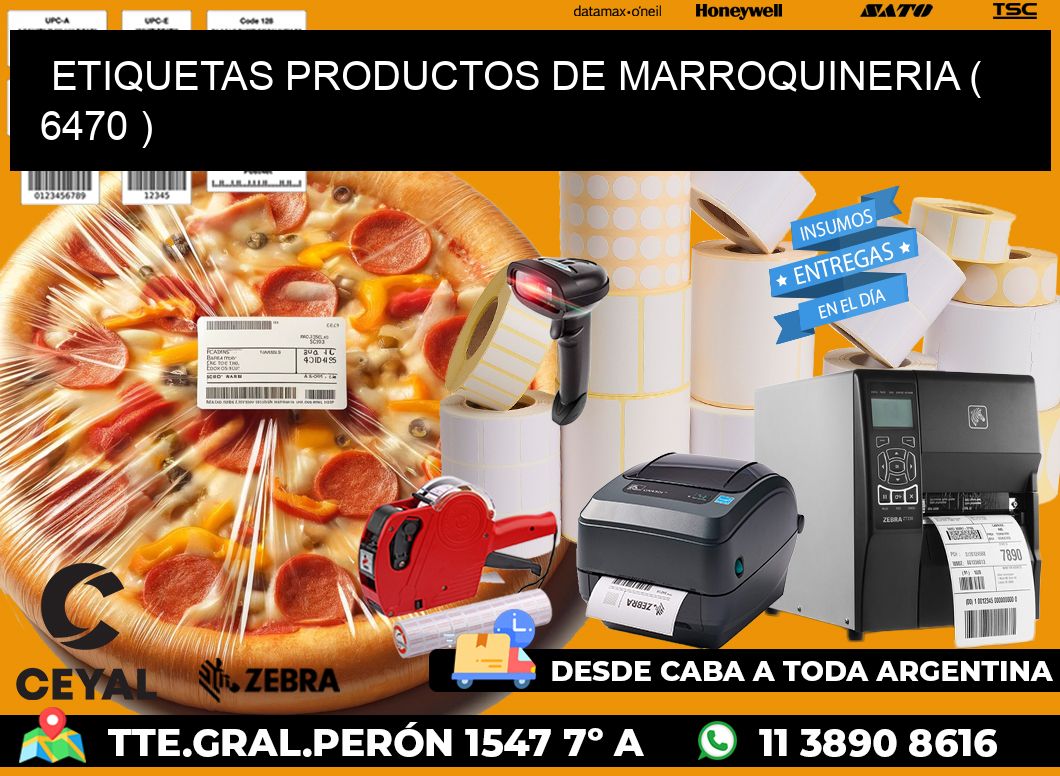 ETIQUETAS PRODUCTOS DE MARROQUINERIA ( 6470 )