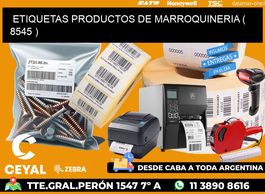 ETIQUETAS PRODUCTOS DE MARROQUINERIA ( 8545 )