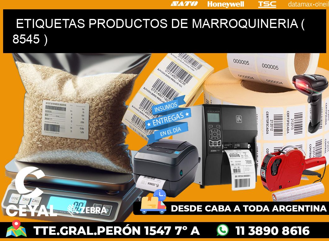 ETIQUETAS PRODUCTOS DE MARROQUINERIA ( 8545 )