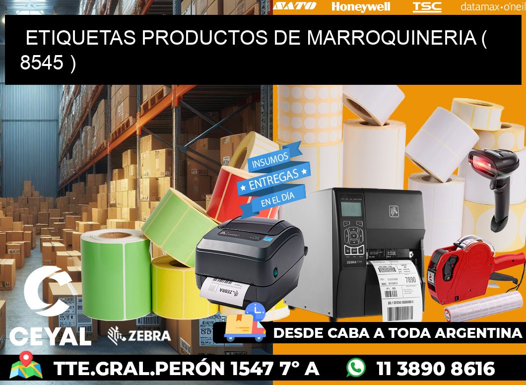 ETIQUETAS PRODUCTOS DE MARROQUINERIA ( 8545 )