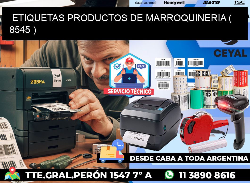 ETIQUETAS PRODUCTOS DE MARROQUINERIA ( 8545 )