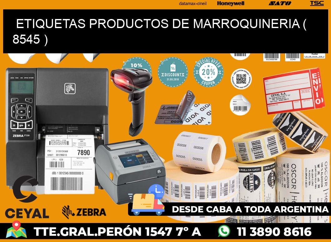 ETIQUETAS PRODUCTOS DE MARROQUINERIA ( 8545 )