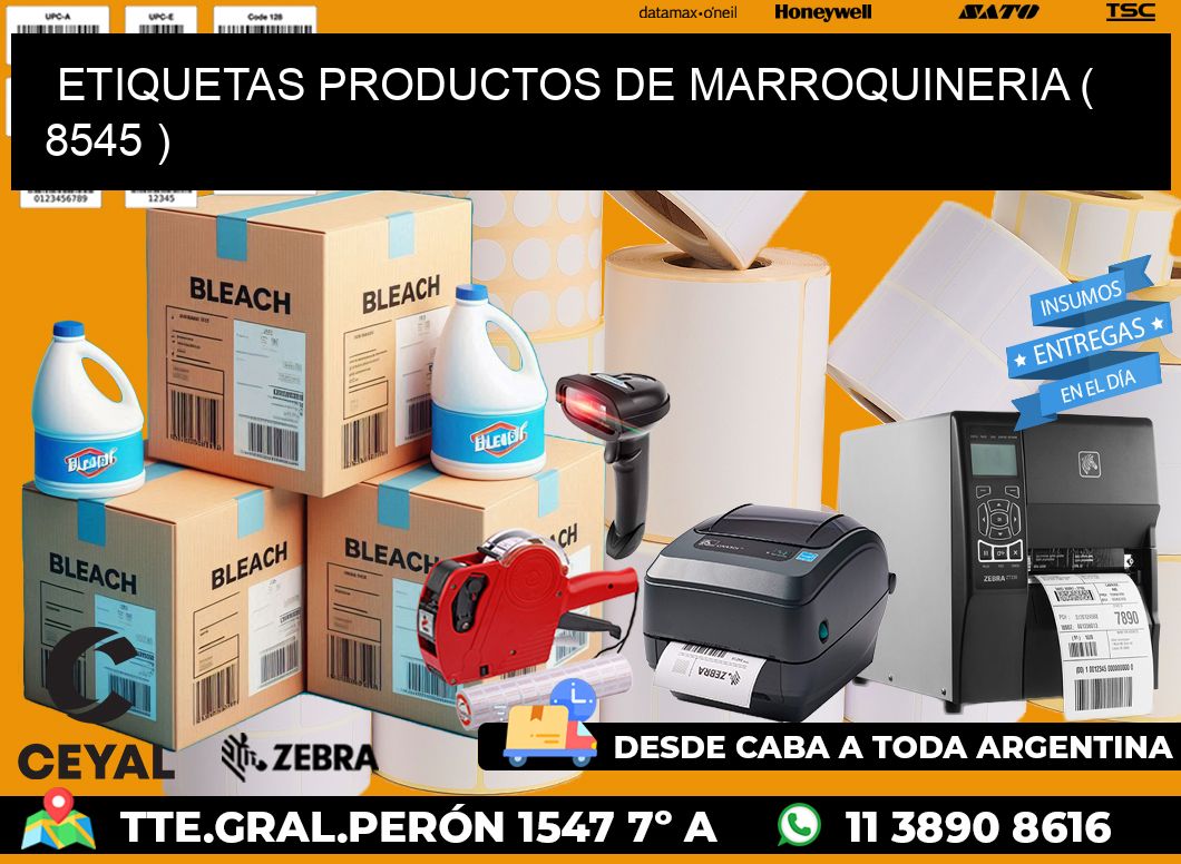 ETIQUETAS PRODUCTOS DE MARROQUINERIA ( 8545 )