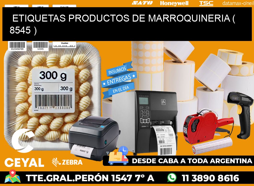 ETIQUETAS PRODUCTOS DE MARROQUINERIA ( 8545 )