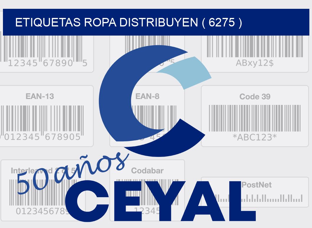 ETIQUETAS ROPA DISTRIBUYEN ( 6275 )