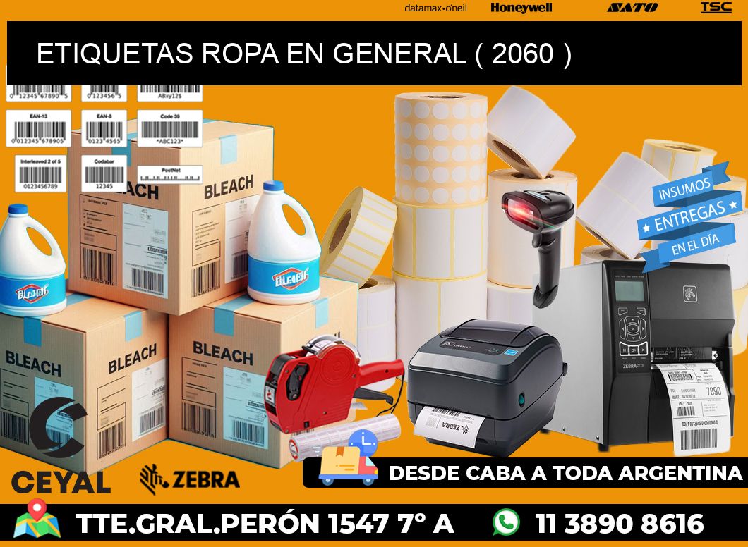 ETIQUETAS ROPA EN GENERAL ( 2060 )