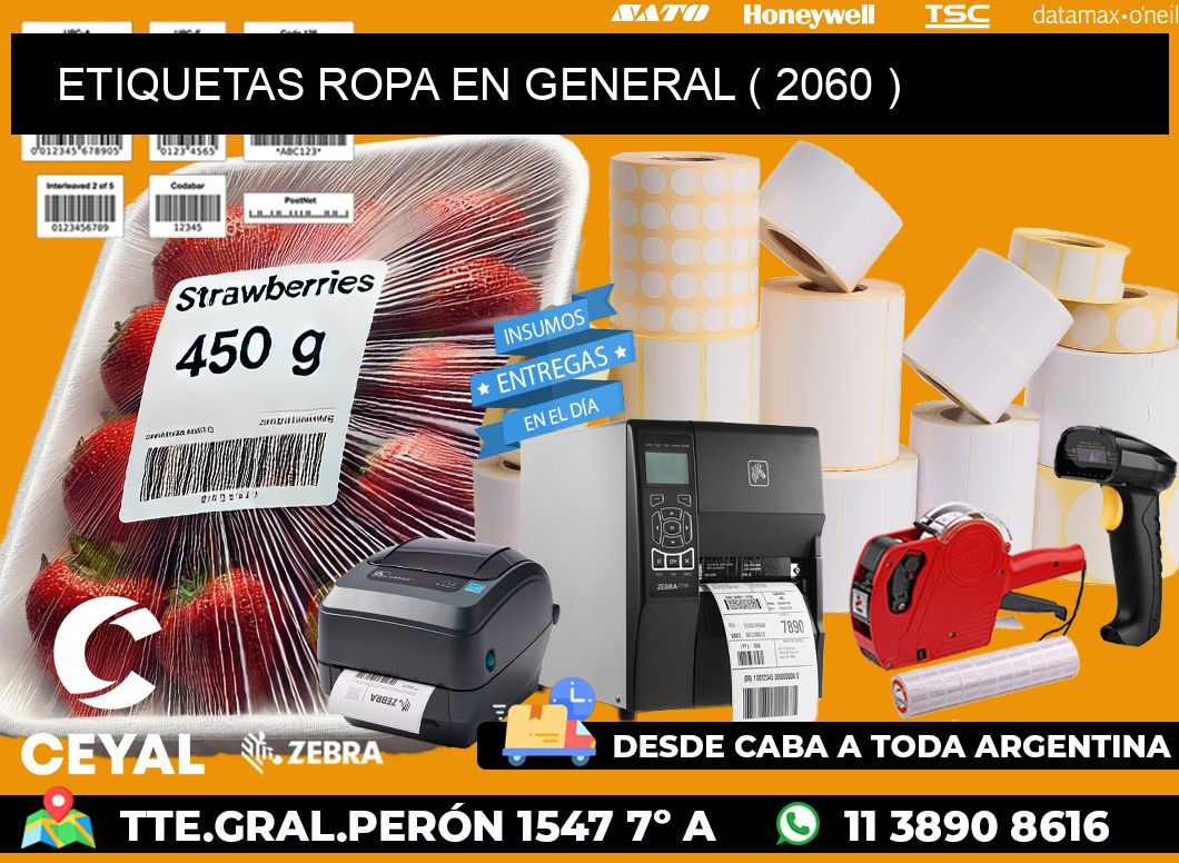 ETIQUETAS ROPA EN GENERAL ( 2060 )