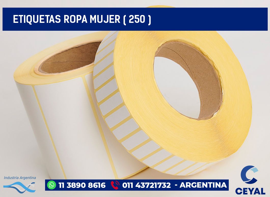 ETIQUETAS ROPA MUJER ( 250 )