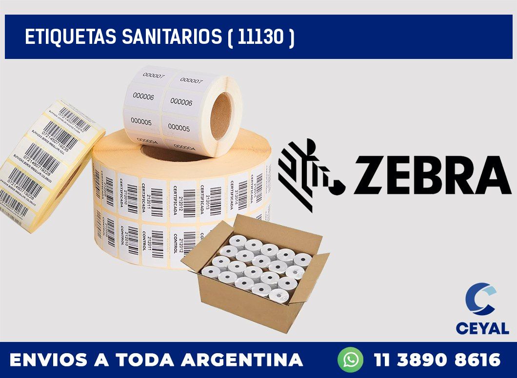 ETIQUETAS SANITARIOS ( 11130 )