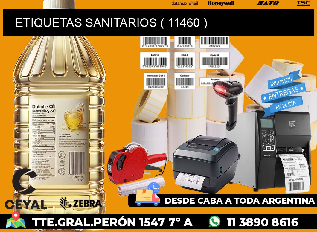 ETIQUETAS SANITARIOS ( 11460 )